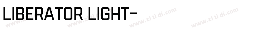 Liberator Light字体转换